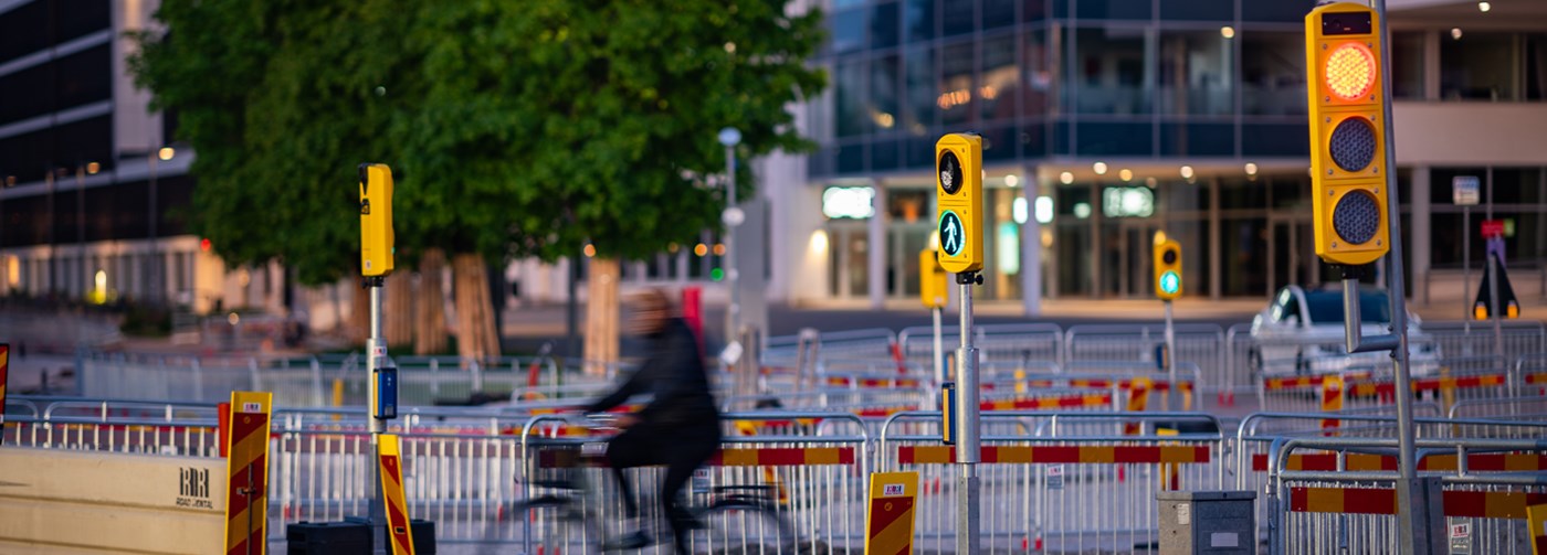 Trafikavstängning i Örebro