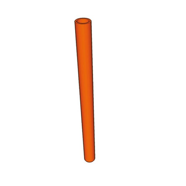 Stolprör 60mm orange plast 2,99m
