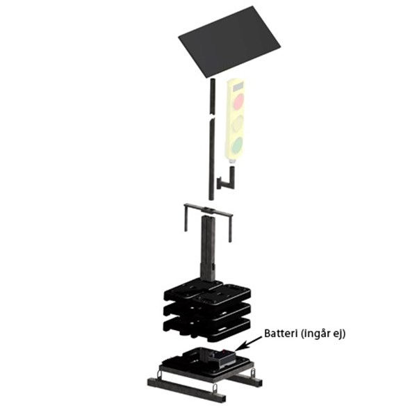 R6 Stabil stand 280 kg with 175W solar cell